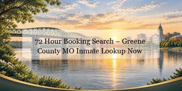 72 Hour Booking Search – Greene County MO Inmate Lookup Now