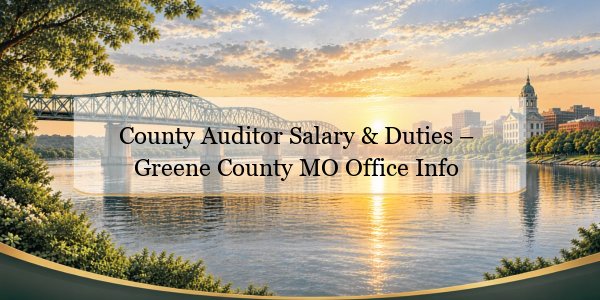 County Auditor Salary & Duties – Greene County MO Office Info