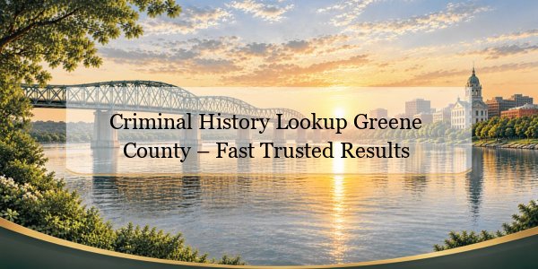 Criminal History Lookup Greene County – Fast Trusted Results