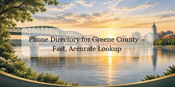 Phone Directory for Greene County – Fast, Accurate Lookup