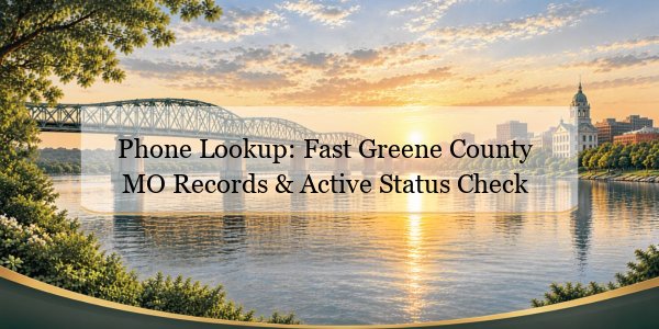 Phone Lookup: Fast Greene County MO Records & Active Status Check